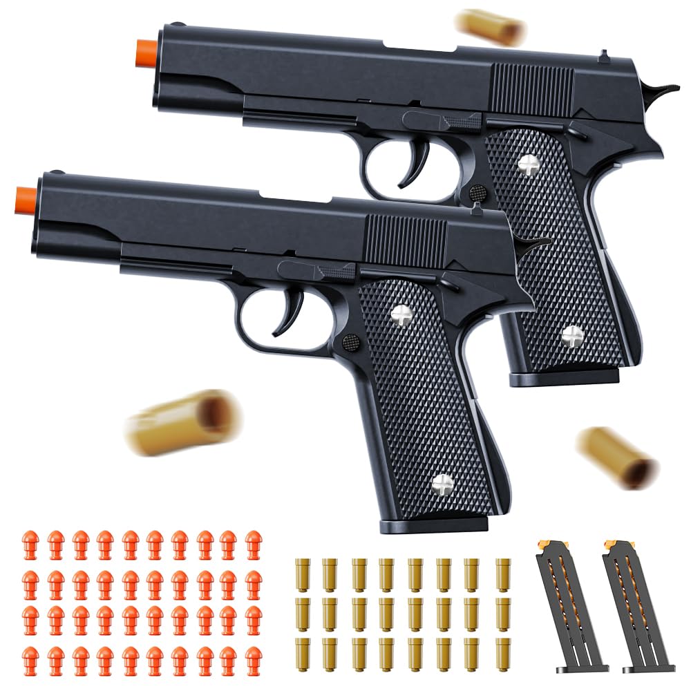 トイガン H&K-USP Colt 1911 M92F - 18+ Amazon.com: 2Pack 1911 Shell Ejecting Pistol Toys Gun - Semi