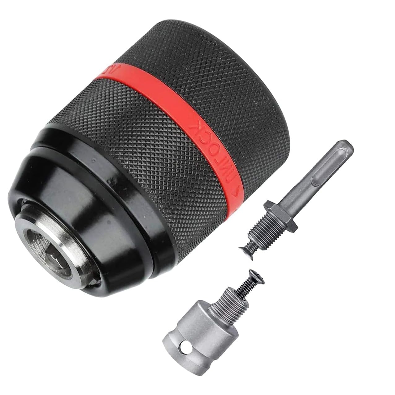 Hetkrishi 1-13mm Keyless Drill Chuck Adapter Kit 1/2"-20UNF with SDS-Plus Shank 1/2" Socket Square Female Adapter fits Rotary hammer/Impact wrench/Impact Screwdriver (B0D17CLG8Y) Amazon Price History, Amazon Price Tracker