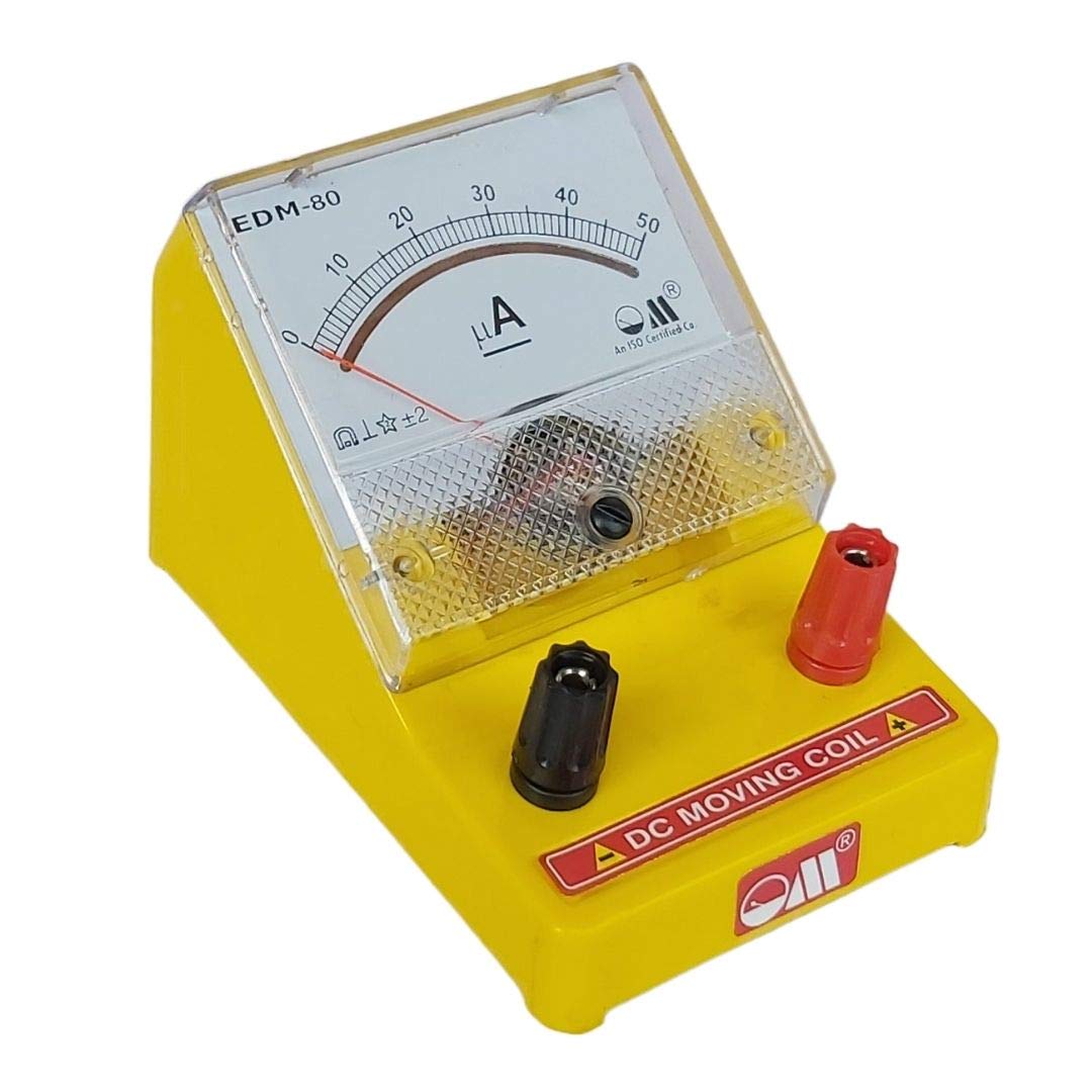Om Meters EDM-80 Desk Stand Analog 0-50uA DC Micro Ammeter (Yellow)-picture-24