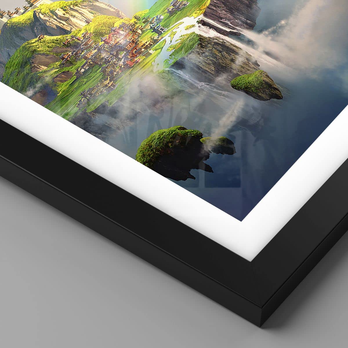ARTTOR Poster Cadre Noir 100x70 cm Affiche Fantasy Paysages - 3469 - P2B