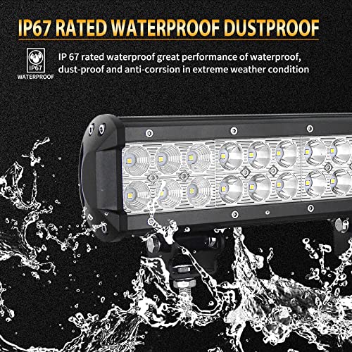 Barra de luz LED para coche off road y tractor con cableado 4
