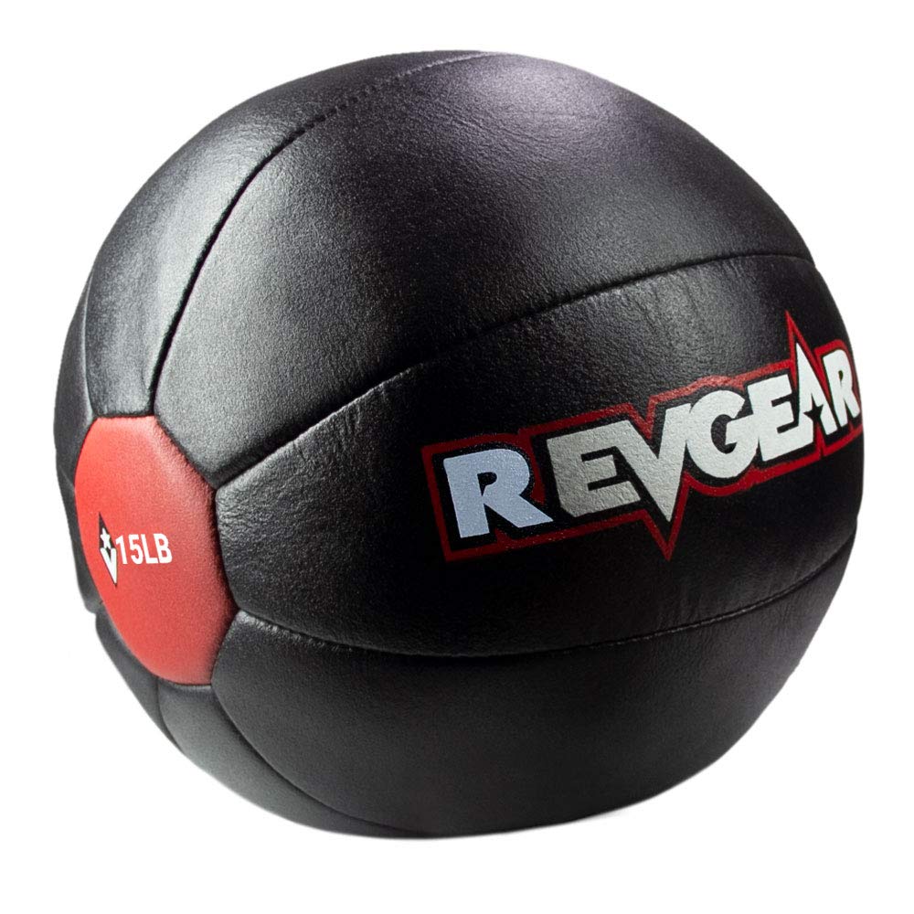 Leather Medicine Ball - Great for Daily Use | Home Gym or in Fitness Classes | Develop Muscular Strength, Endurance and Power