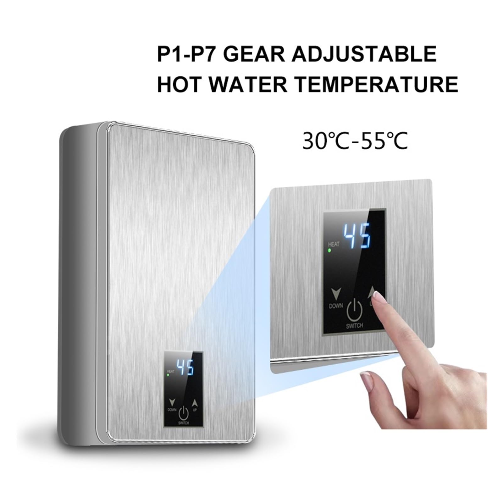 Scaldabagno Istantaneo Scaldabagni Elettrici Da 6000 W Riscaldatori Portatili For Il Riscaldamento A Cucina Con Doccia Acqua Calda Del Bagno Bagno di casa