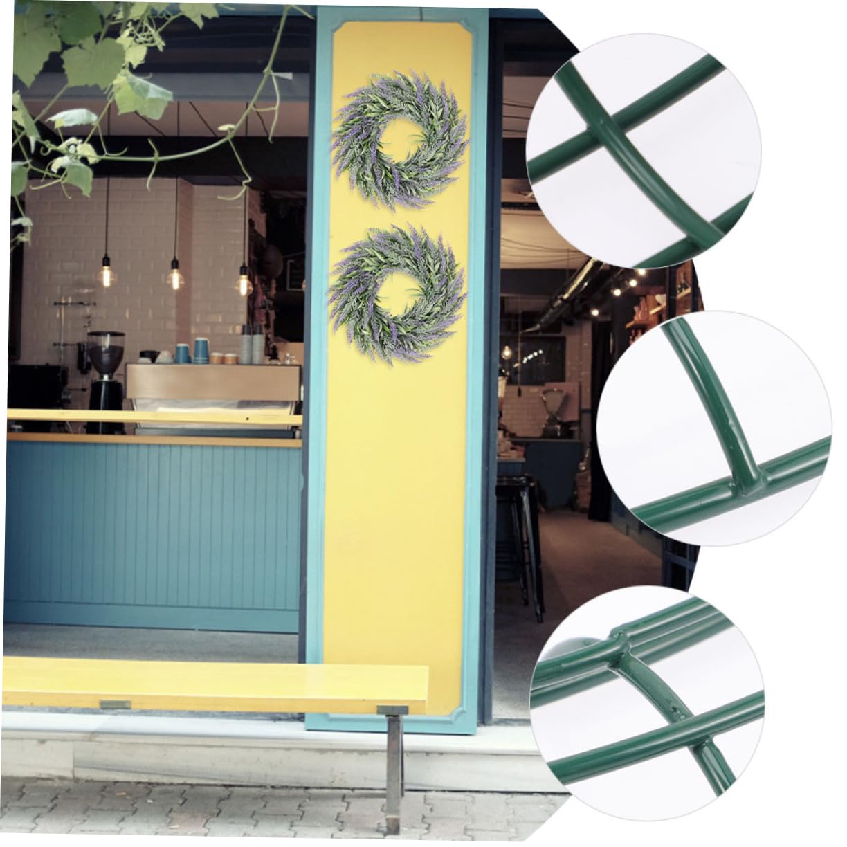 6stücke Metall Blumenkranzrahmen DIY-kranzstütze Eisen Gestell Blumenarrangements Osterkranzhalter Girlandenzubehör Runde Kranzformen Metalldraht Kranzrahmen Für Innen Und Außenber