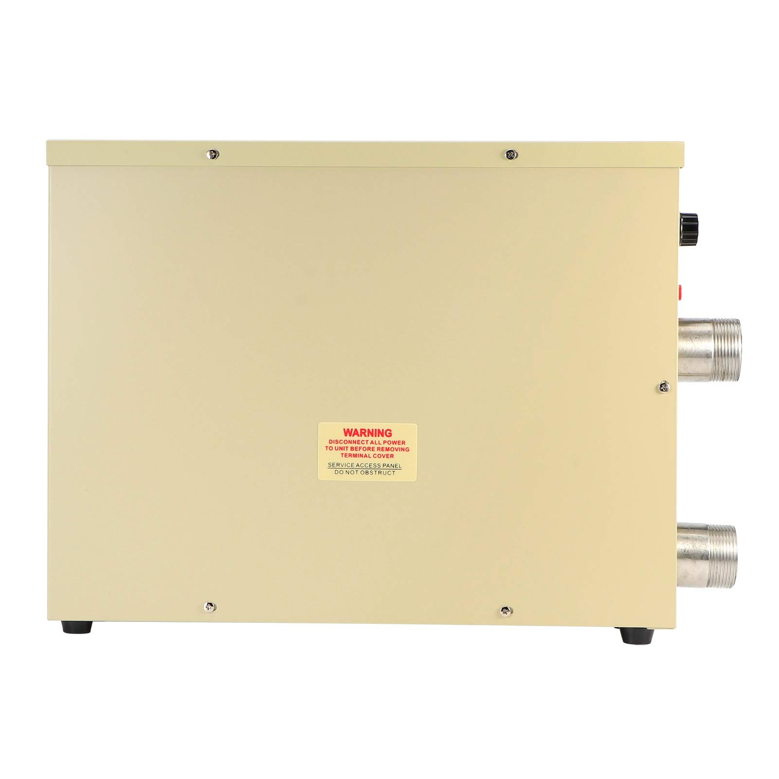 FTVOGUE Calentador de Agua Eléctrico con Termostato de 5,5 KW, Control Automático de Temperatura de Acero Inoxidable, Ideal para Piscinas Pequeñas, SPA y
