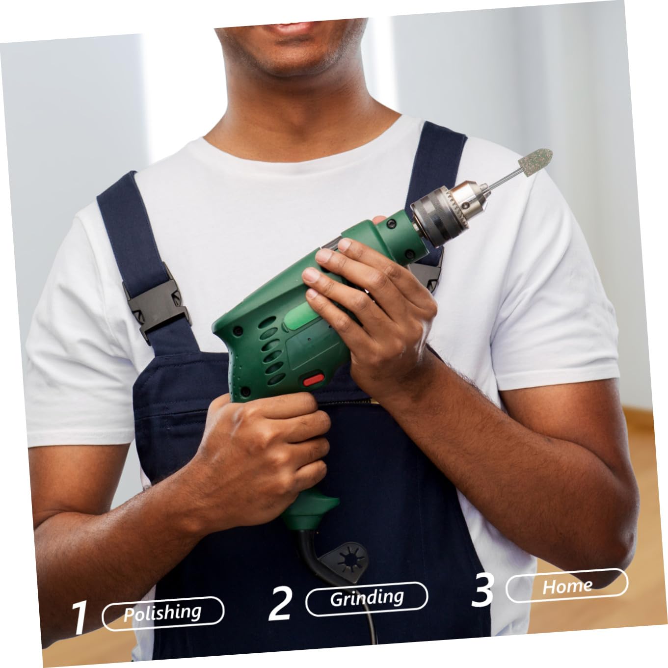 GARVALON 100pezzi Testine Per Lucidatura e Abrasione Accessori Per Utensili Rotanti Materiali Resistenti Per Lucidatura Casa e Officina