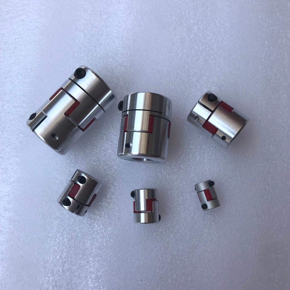 JIYAMI'EN EL-b CNC Motor Plum Blossom Eje de Acoplamiento Elástico D25 L30 8mm a 15mm (Color : 4pcs, Guide Length : 5x14)
