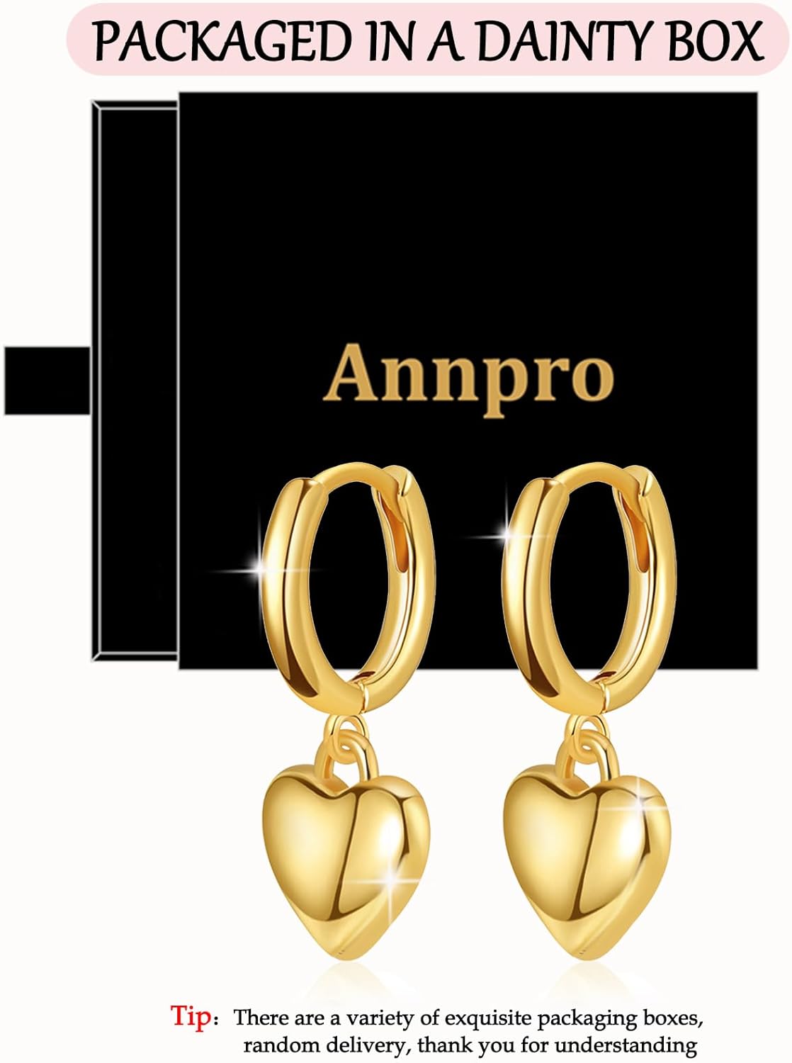 Women Heart Shaped Earrings Cute Heart Huggie Earrings Small Hoop Earrings Love Hearts Drop Dangle Earring Lightweight Party Prom Jewelry - Image 7