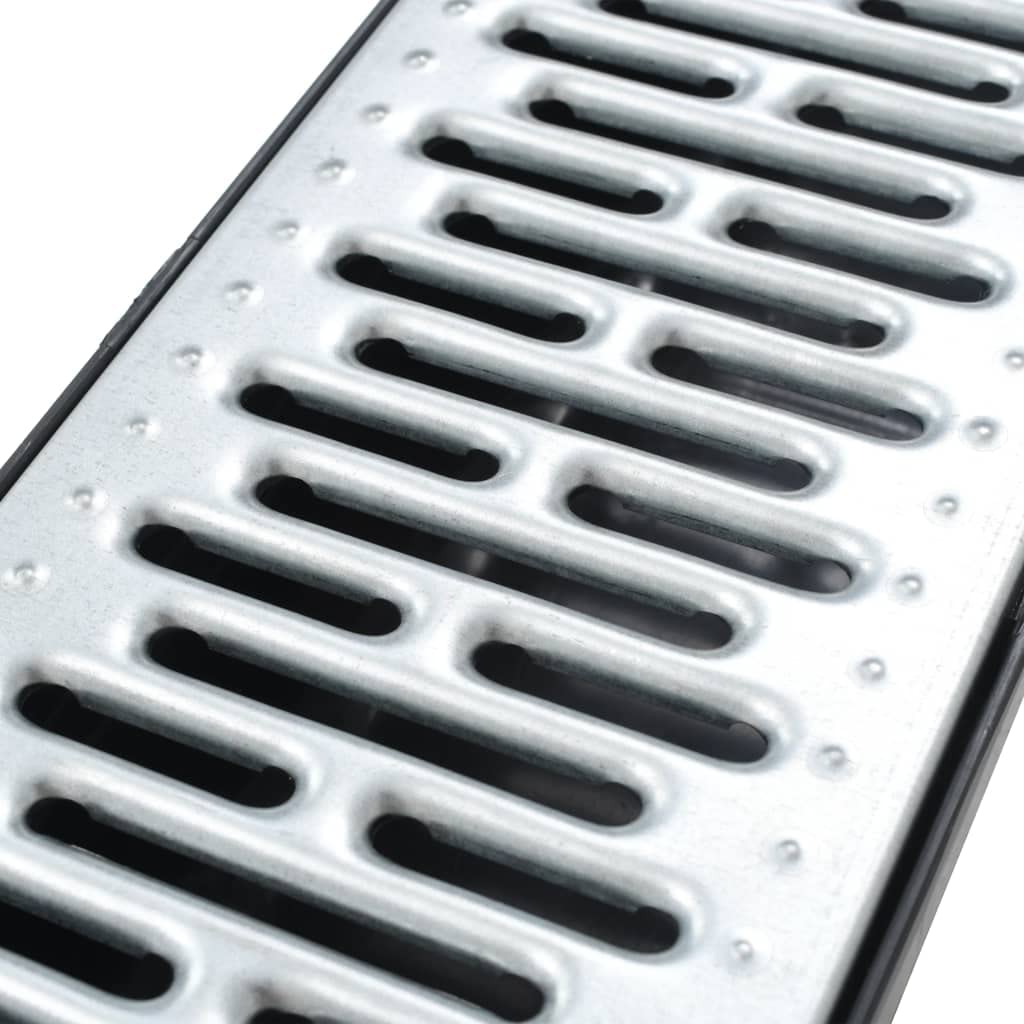 Genérico Canales de Drenaje 3 Unidades Acero galvanizado 3 m,Bricolaje,Fontanería,Piezas y Herramientas para componentes de fontanería,Desagües-142877