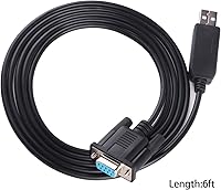 Vista 2 de Cable adaptador USB a RS-232 DB9 hembra de 9 pines nulo módem Rollover para Windows, Linux MAC OS (módem nulo)