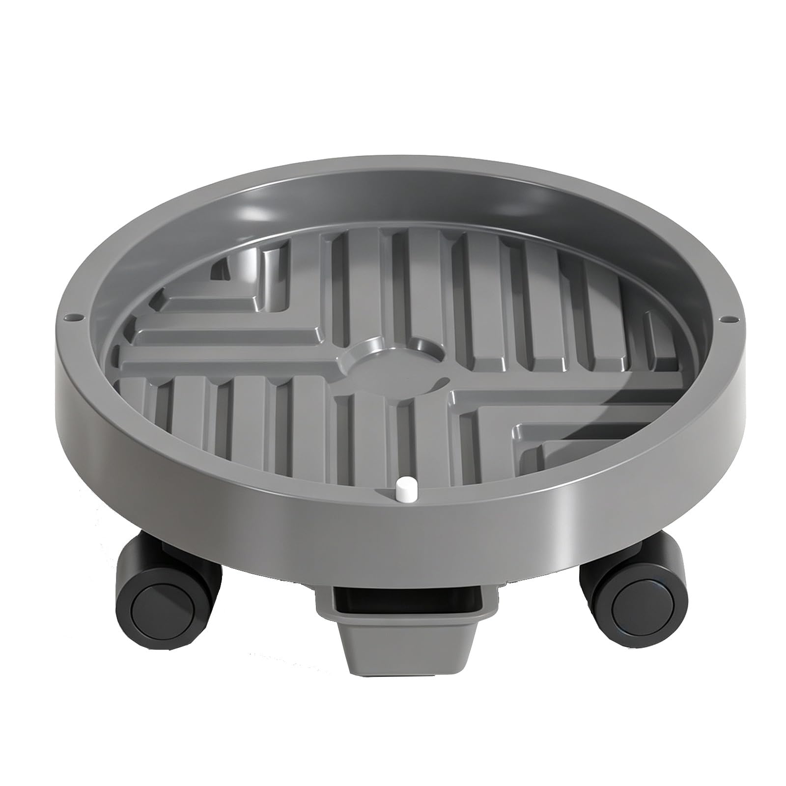 Carrello Portavasi con Cassetto di Scarico, Sottovasi Grandi con Ruote | Carrello per Piante Mobile Bacinella, Portata 50kg per Interno, Giardino, Terrazzo, Casa(Gray,34x10cm/13.4x3.9in)