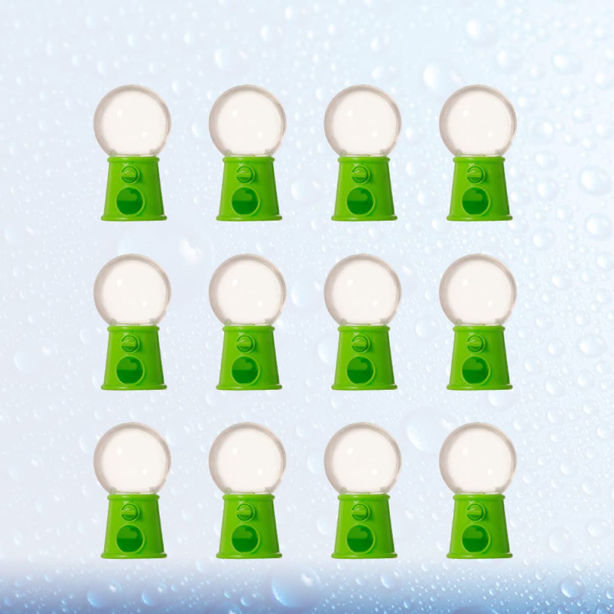 Toyvian Gumball Machine Stand Candy Catcher 12pcs Creative Boys and Girls Toys Rotating Gumball Machine for Party