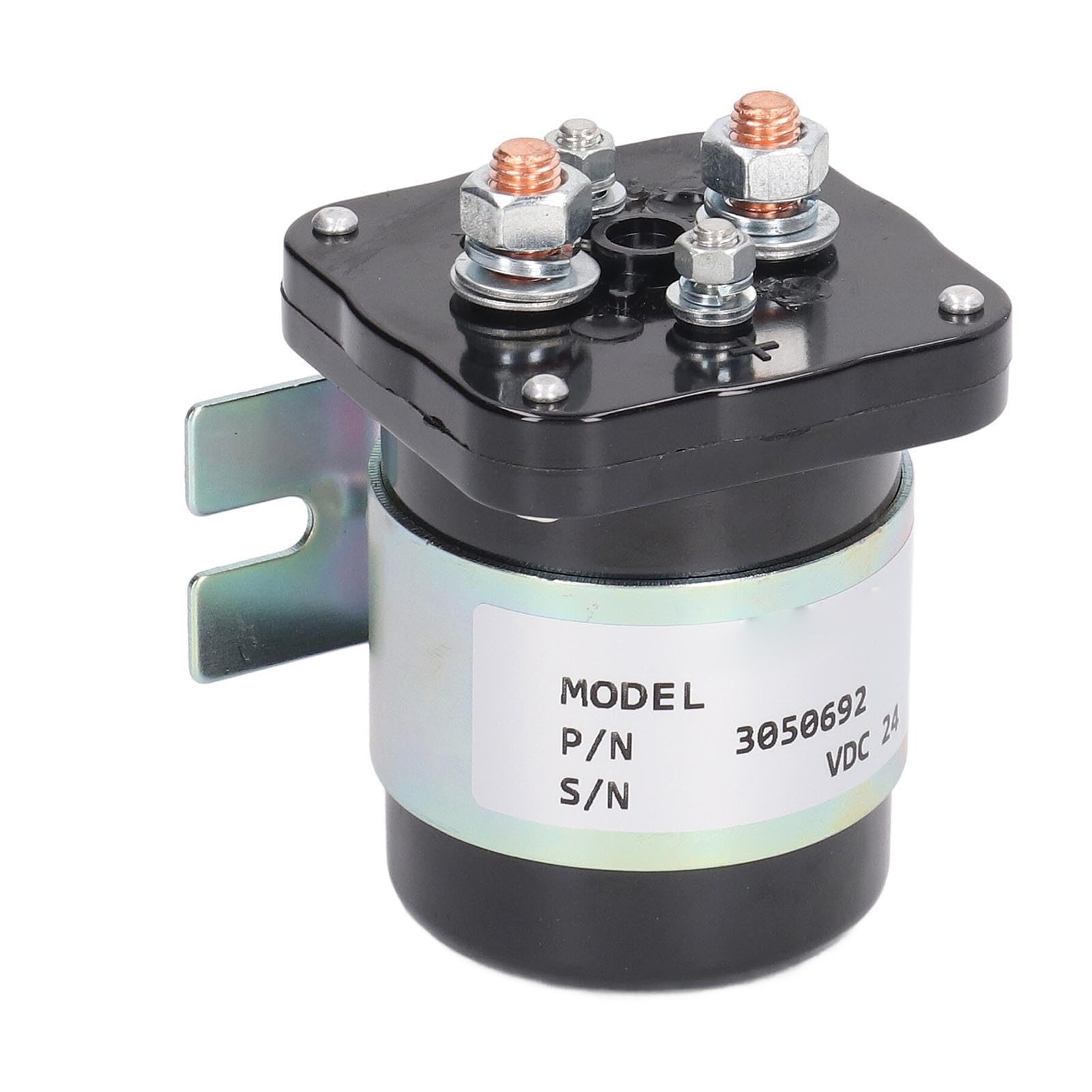 Interruptor de relé, Corriente Grande 200A 24V Mano de Obra Fina Carcasa de ABS Interruptor de relé de Automóvil Bobina de Latón para Electrónica Automotriz para Vehículos Todoterreno