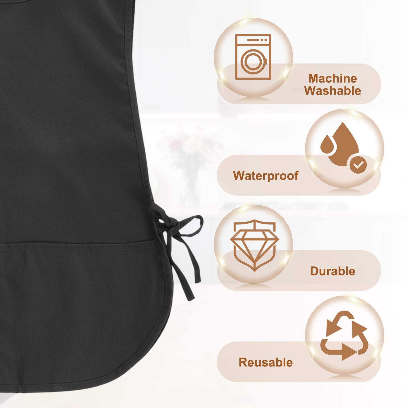 QUARKZMAN 2 Pezzi Grembiule Unisex Grembiule Da Cucina E Pulizia Per Uomini
