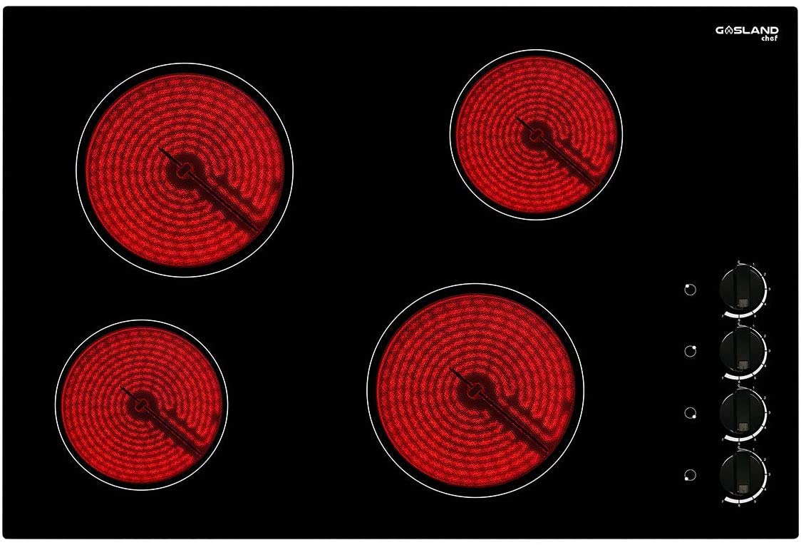 Buy Electric Cooktop 30 Inch, LAND Chef CH77BS Radiant Electric Cooktop