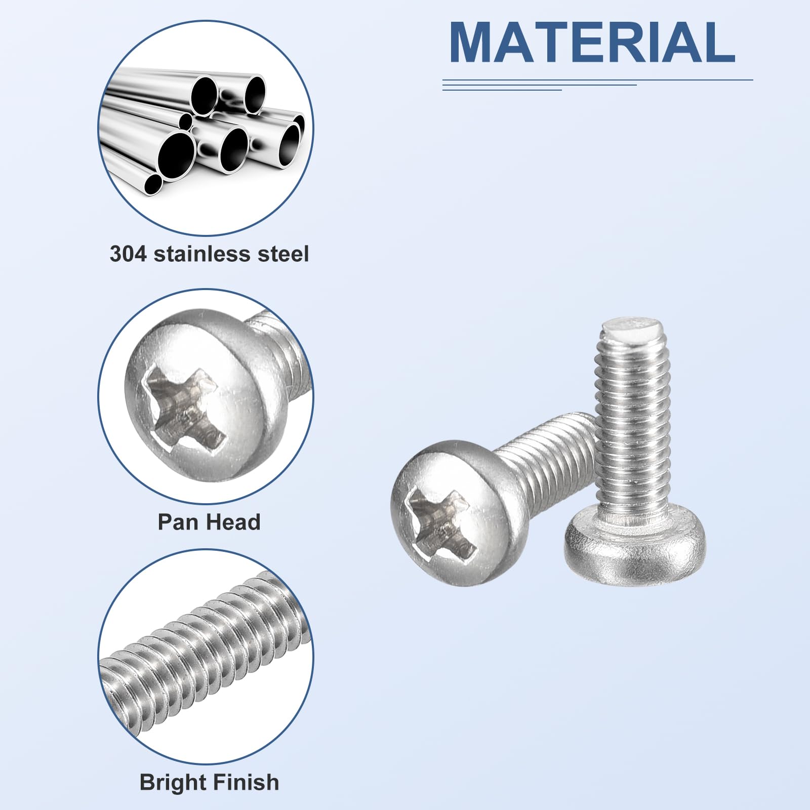 Set Viti E Dadi M3 In Acciaio Inox - 340 Pezzi, Testa Cilindrica Phillips, Finitura Piana - Foto 10