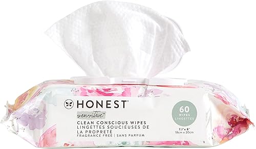 The Honest Company - Toallitas limpiadoras para bebé con 99% de agua, respetuosas con el medioambiente, compostables, a base de plantas, disponible en Yaxa Peru