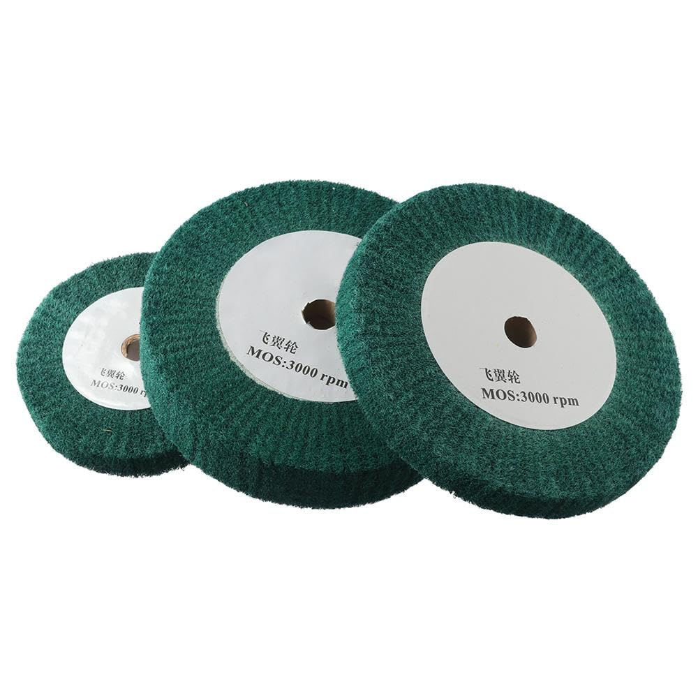 SHUATI Flap Wheels,Non-Woven Polishing Burnishing Wheel,150mm / 200mm Wear-re-sistant 20mm / 0.79
