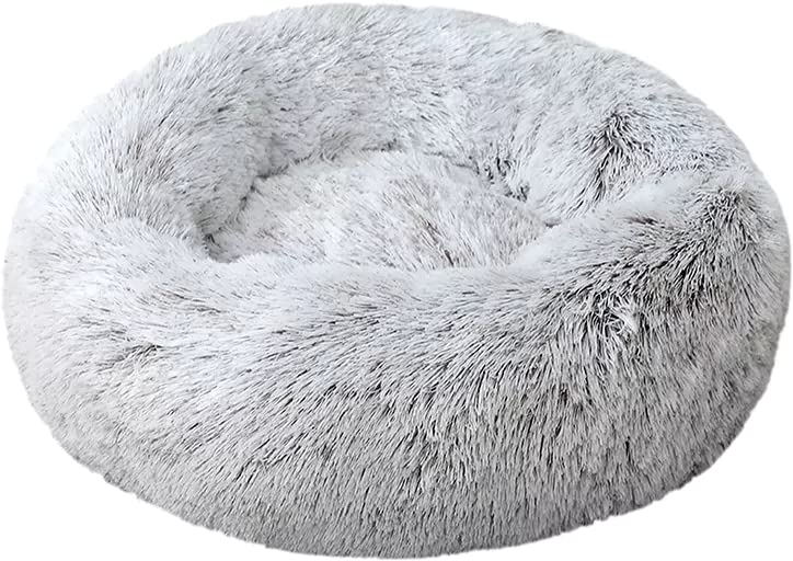 Astorpet | Cama para Perros y Gatos Donut Cush Cama Mascotas Grandes Medianas y Pequeñas Cómoda y Confortable, Lavable (Gris Claro, L)