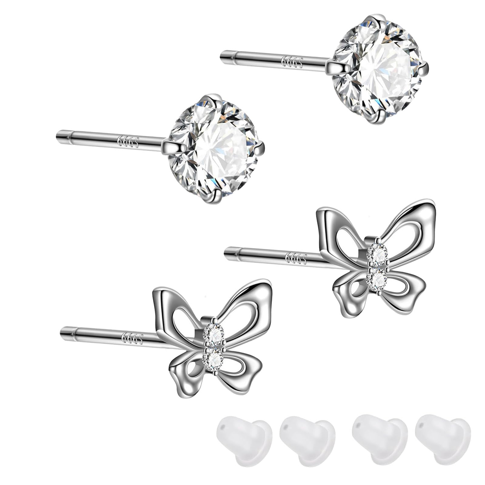 YADOCA 10 Paia Orecchini Argento Set per Donne Ipoallergenico Piercing all'orecchio Orecchini in Acciaio Chirurgico Medico Orecchini a Cerchio Set Helix Cartilagine Piercing per Donne Ragazze