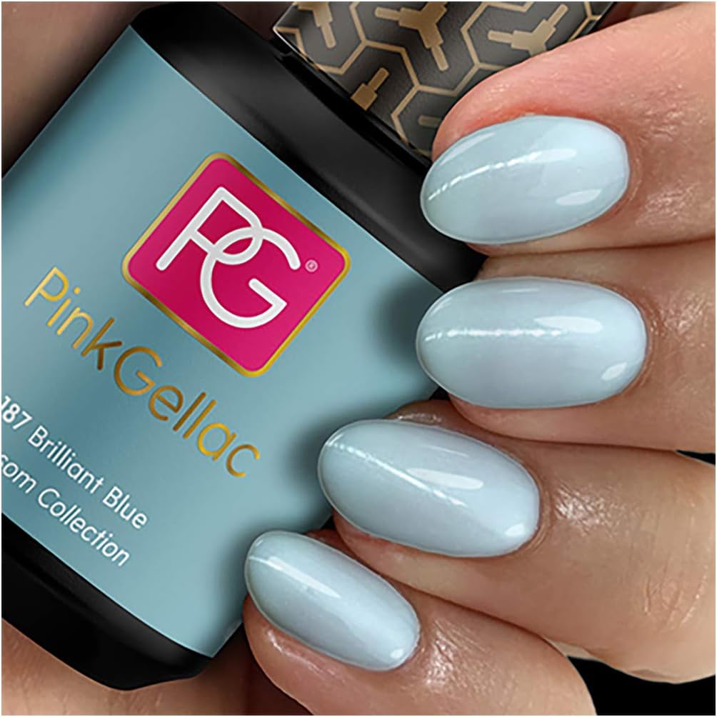 Pink Gellac 187 Brilliant Blue UV/LED Gel Polish