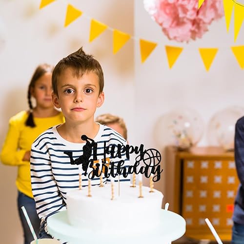Miniatura 5 de Black flash Basketball Cake Toppers, Basketball Star Themed Cake Decorations for Basketball Birthday Cake Party Decorations Basketball Party Supplies