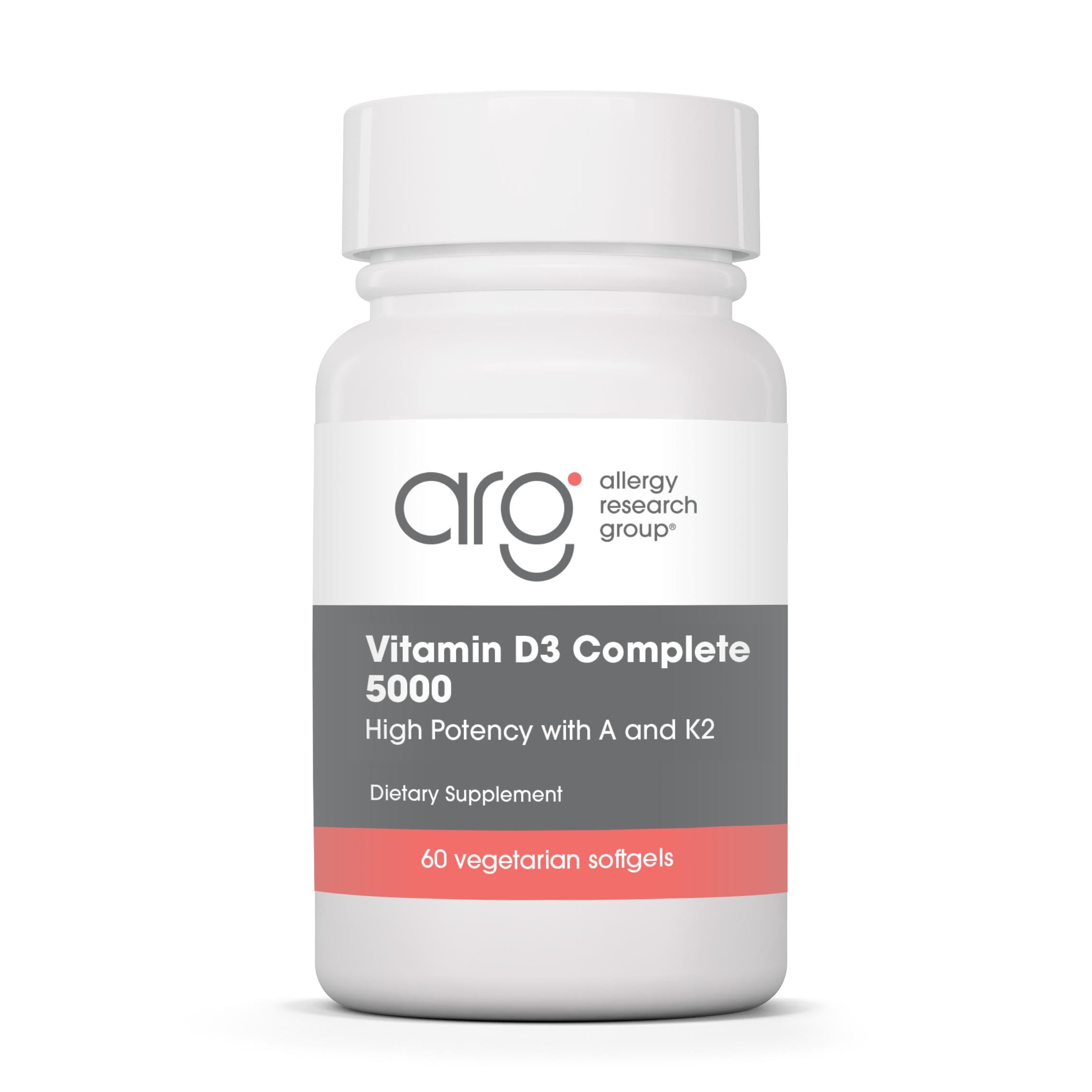 ARG Vitamin D3 Complete 5000 Bone Health, 60 Capsules