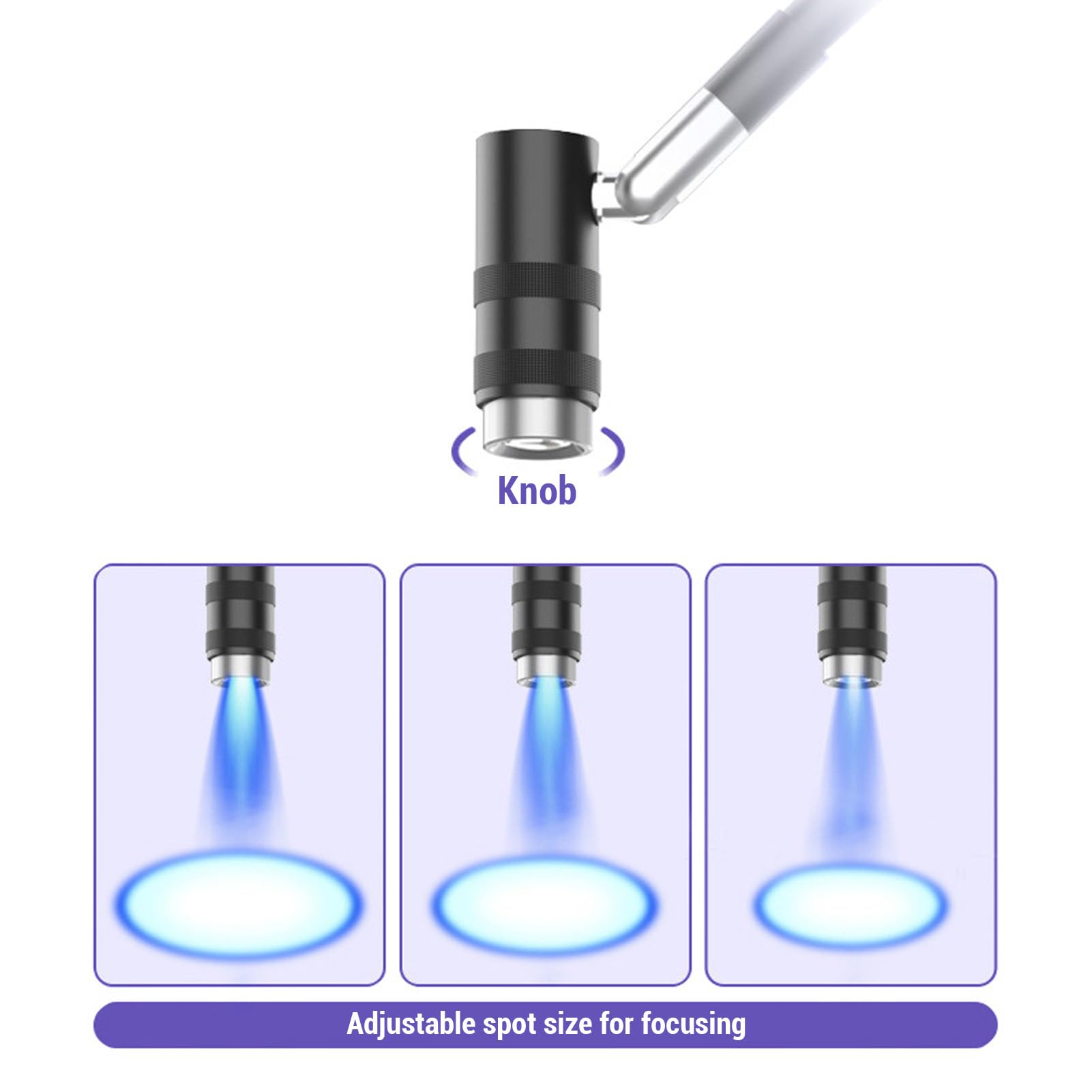 Lámpara LED portátil para uñas y pestañas, luz de curado ajustable con temporizador y modo dual (30/60/90 s), ideal para geles y extensiones, enchufe UE, diseño compacto negro