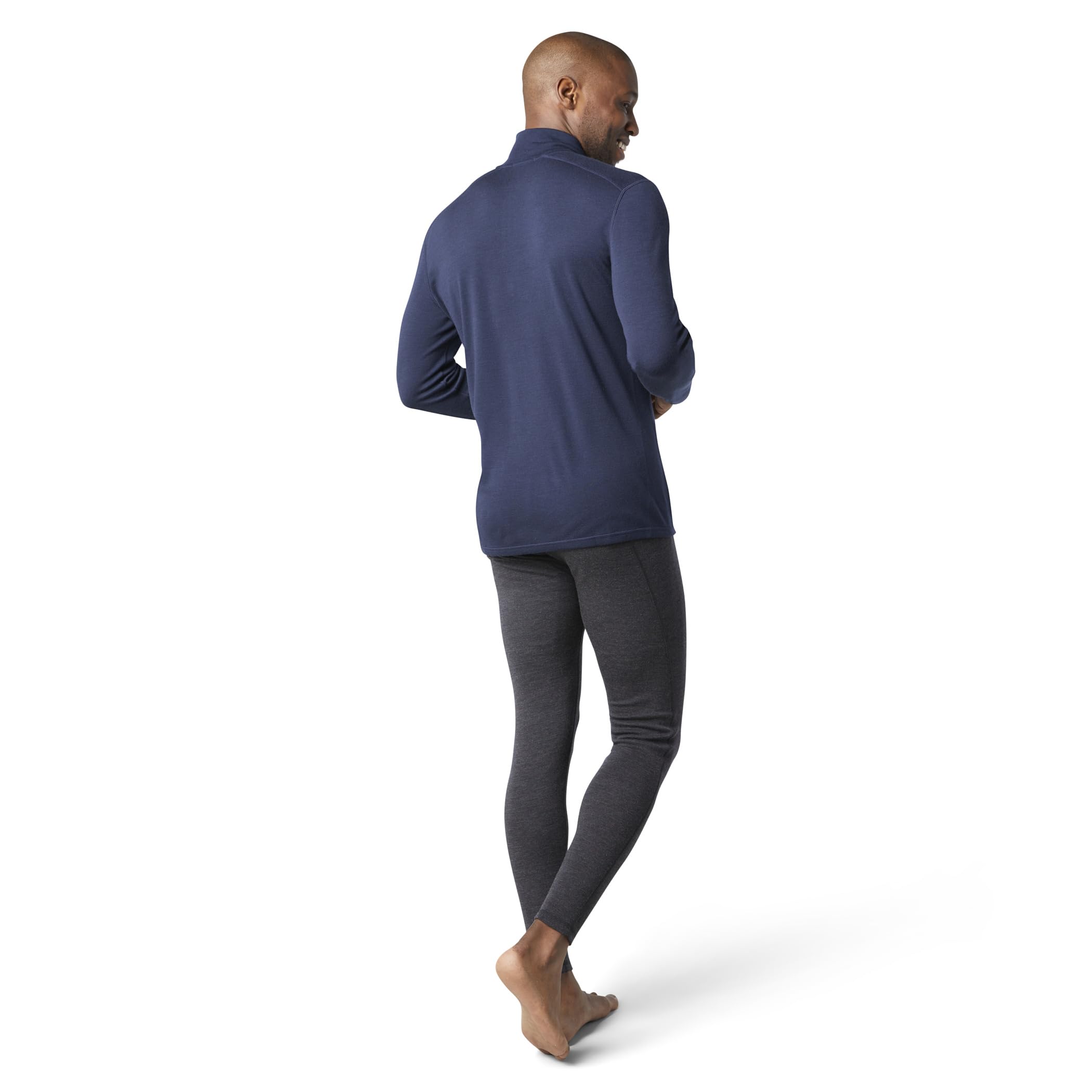 Smartwool Capa base térmica clásica de merino con cremallera de 1/4 para hombre
