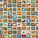 Fabric & Fabric QT Fabrics Must Love Dog Patch 36'' Panel Oatmeal, Multi