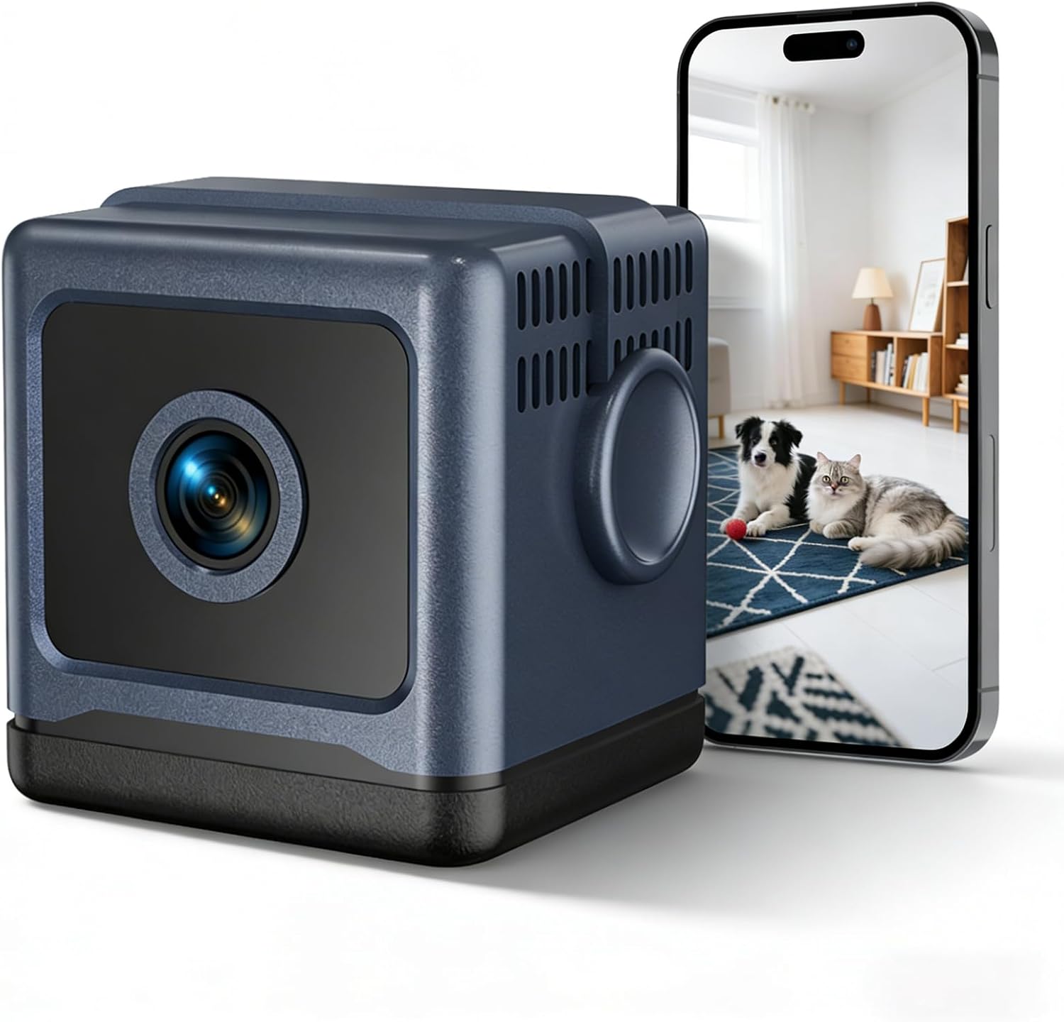 WiFi Mini Hidden Camera HD 1080P Wireless Security Cameras, Motion Detection Night Vision Loop Video, App Control Surveillance Nanny Cam for Home Office Baby Pet Monitor Video Only
