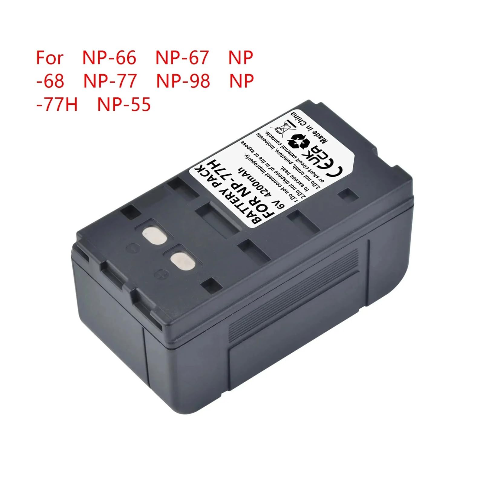 Batteria Di Ricambio For Fotocamera Ni-Mh NP-77H NP 77H NP77H Da 4200 MAh, Compatibile Con Sony, For NP-66 NP-67 NP-68 NP-77 NP-98 NP-77H NP-55(3 Battery Set)