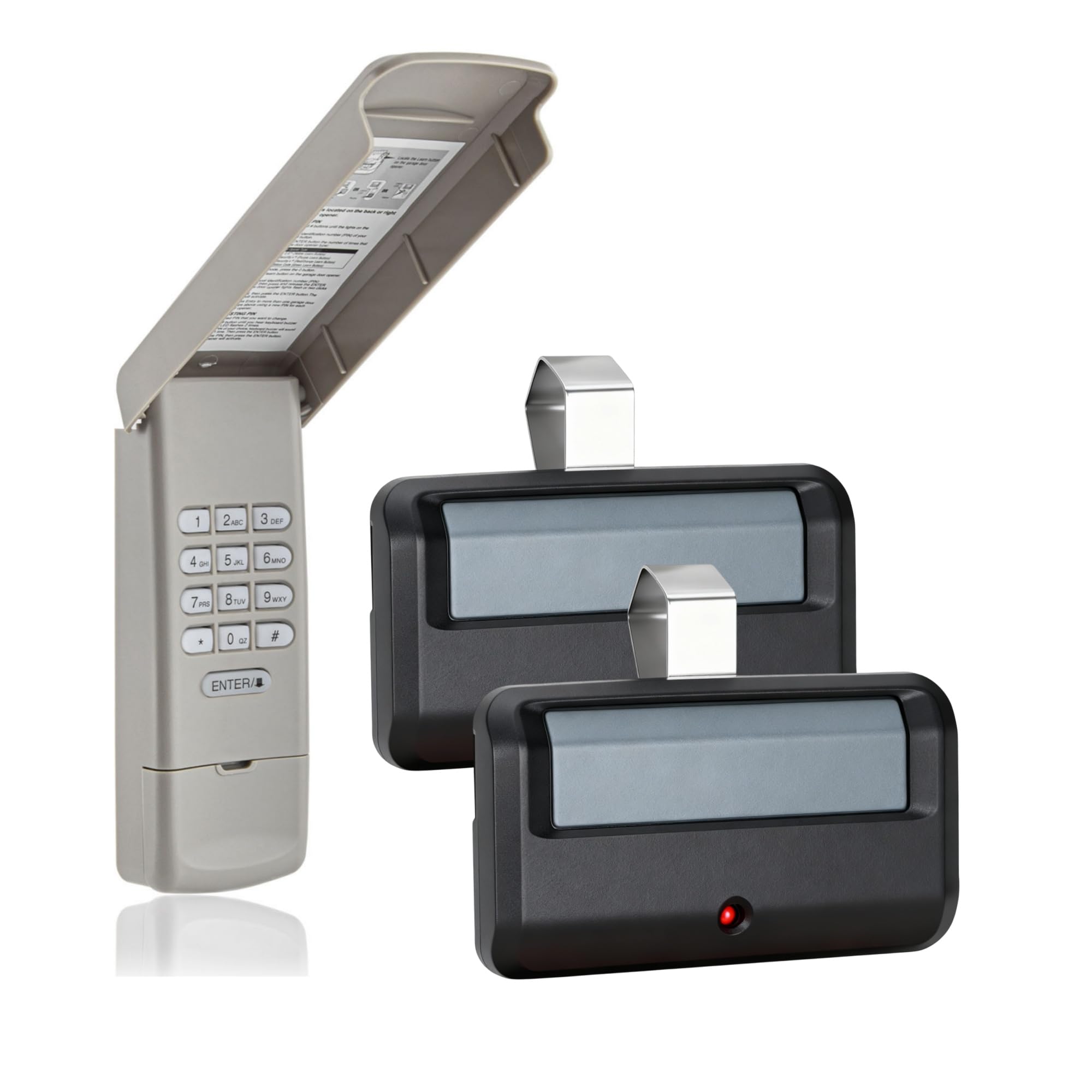 Clavier de porte de garage 877MAX et 2 télécommandes pour LiftMaster Craftsman
