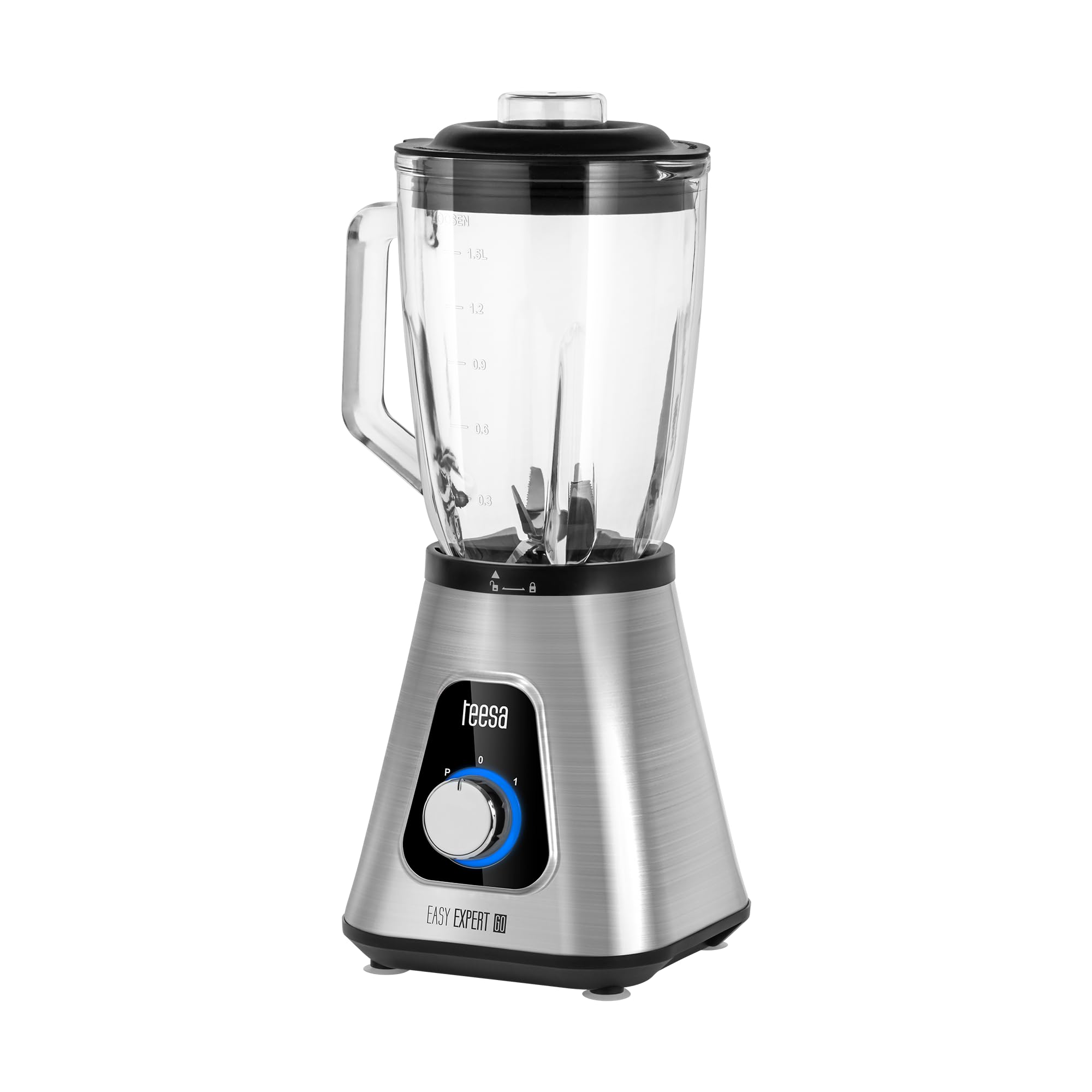 Frullatore Teesa TSA3549 Easy Expert GO ad alte prestazioni, 1300 W, 1,5 l + 600 ml, senza BPA,