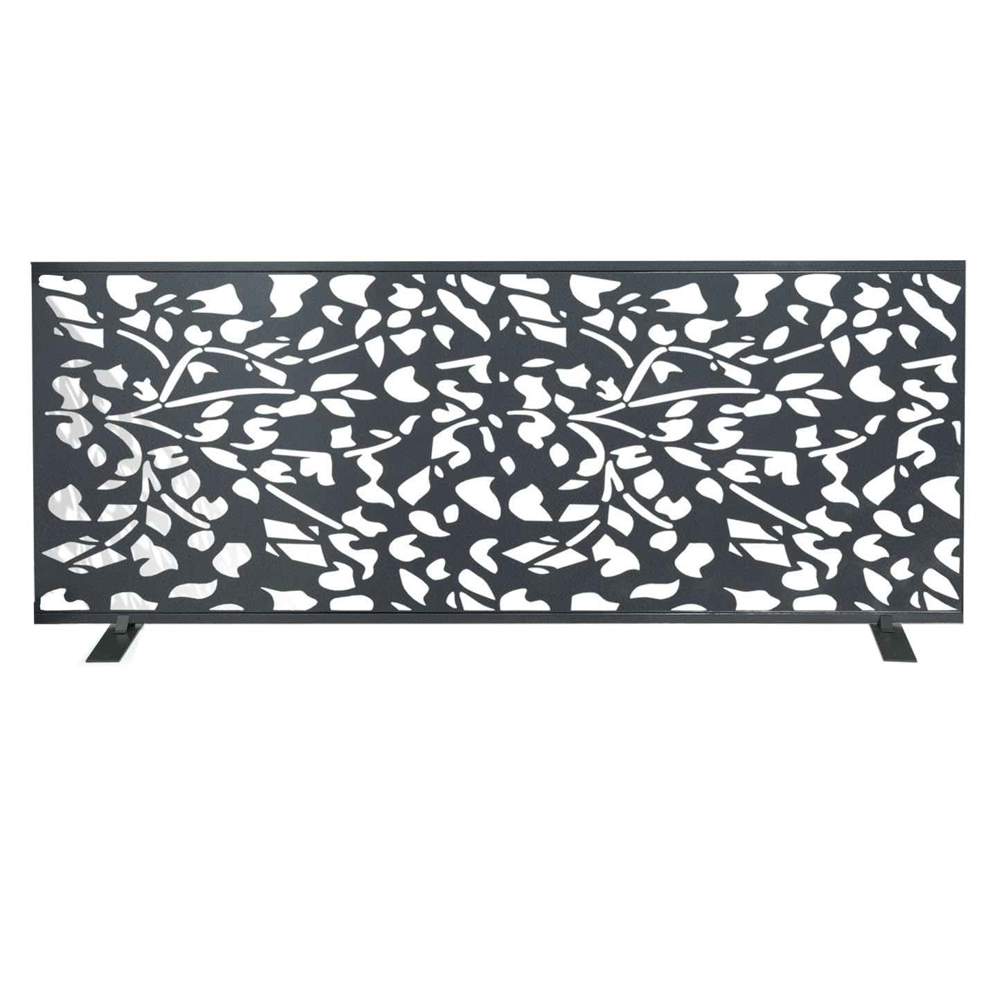 IDMarket - Panneau décoratif Universel 160 x 60 CM Flower Gris