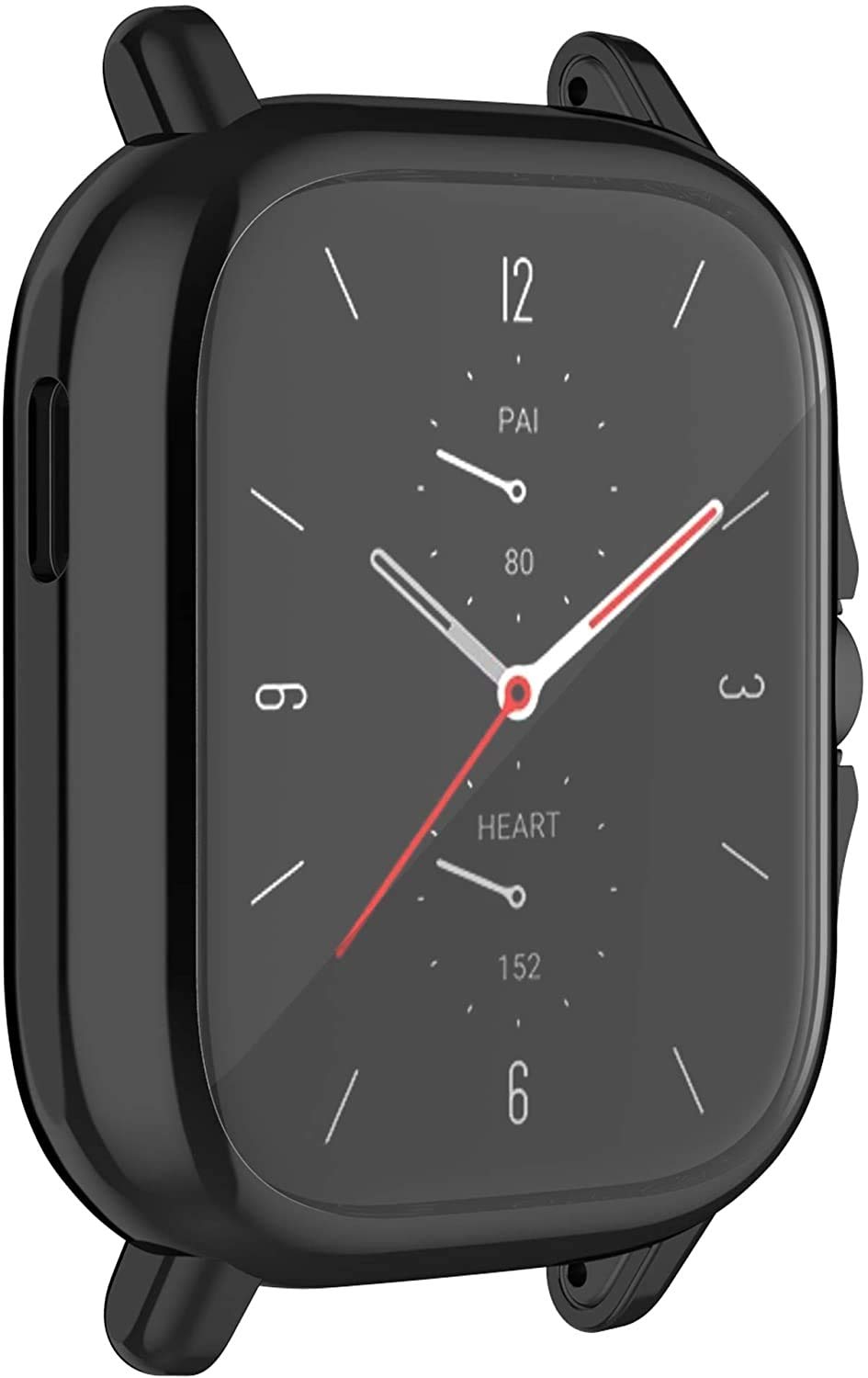 SkyBand Custodia In TPU E Silicone Per Amazfit GTR 2 - Set 3 Pezzi (Trasparente + Nero + Argento) - 4