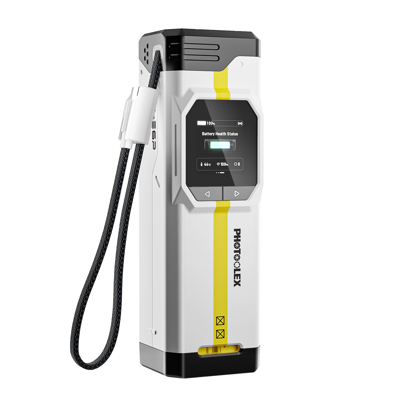 PHOTOOLEX LP-E6P Chargeur pour Canon, BB Pro Chargeur Double Rapide 100W USB-C avec 16500mAh Batterie intégrée, Compatible avec Canon EOS R5 Mark II/R6 Mark II/R5/R6/R7/5D Mark II/5D Mark IV/60D/70D