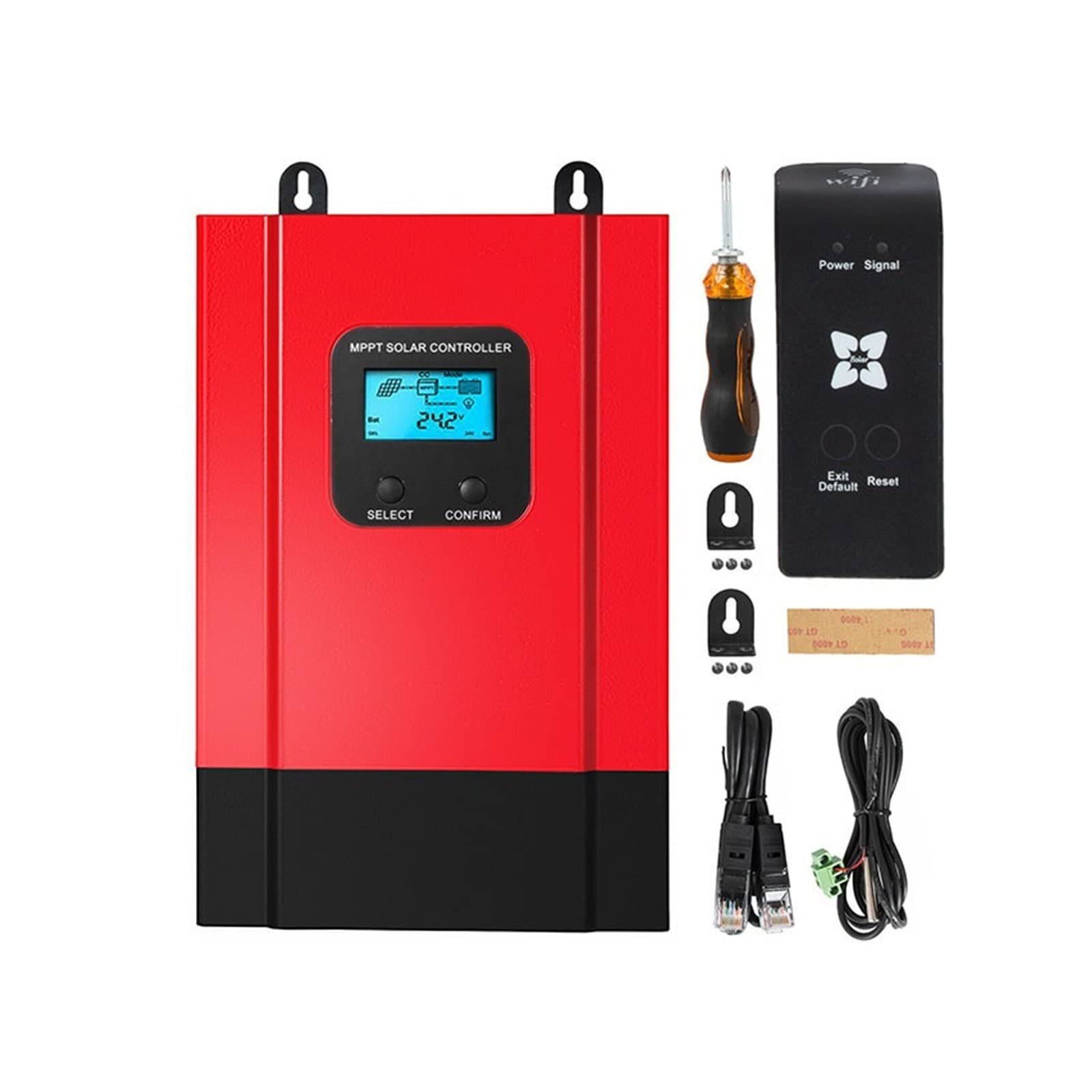 60A 40A MPPT Solar Controller 48V/36V/24V/12V Auto Back-light LCD Max 150VDC Input Energy Saving Wifi RS485 Port(60A with WIFI)