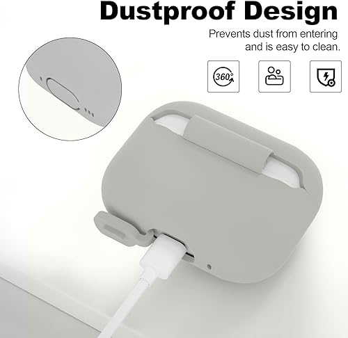 Miniatura 5 de ATUAT Funda para AirPods Pro de 2 generación (2022), accesorios de protección de silicona suave para hombres, mujeres, niños y niñas, para Apple