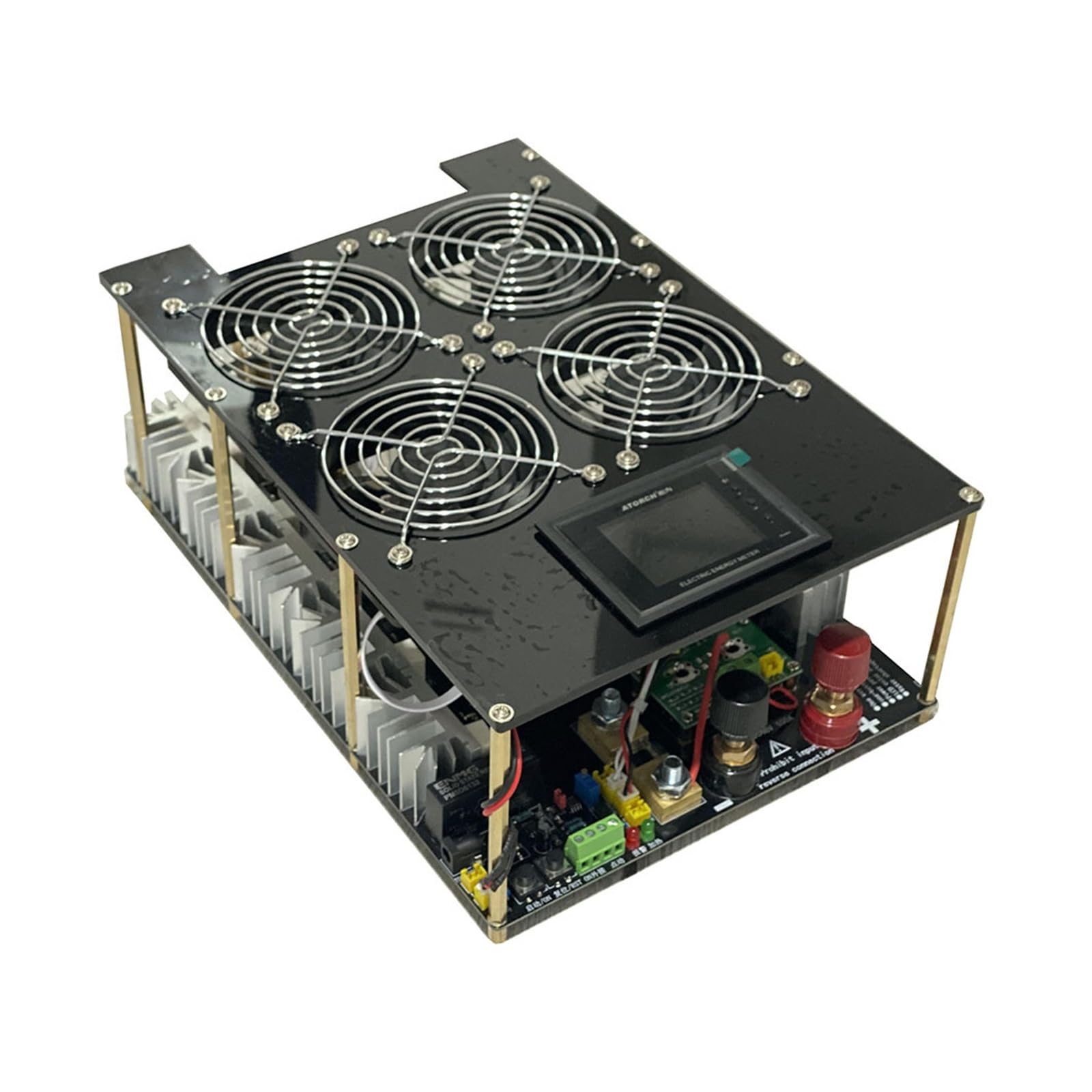 Edede 150Ml Crucible Induction Heater, 5000W Zvs Induction Heater Induction Heating Pcb Board Heating Machine Melted Metal + Coil+Pump(150Ml Crucible)