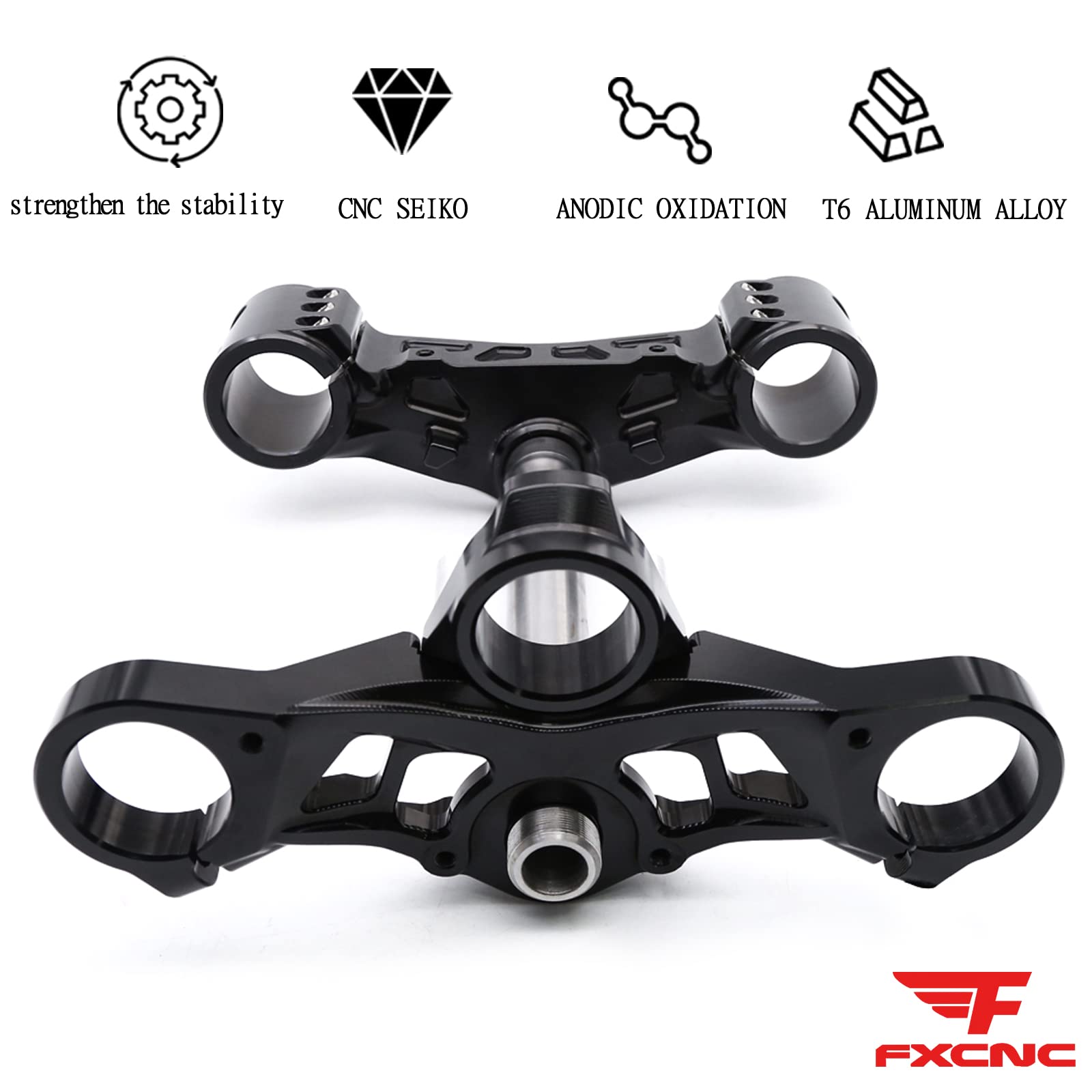 Amazon.com: NBVLKH Motorcycle Front Upper Triple Tree Top Fork