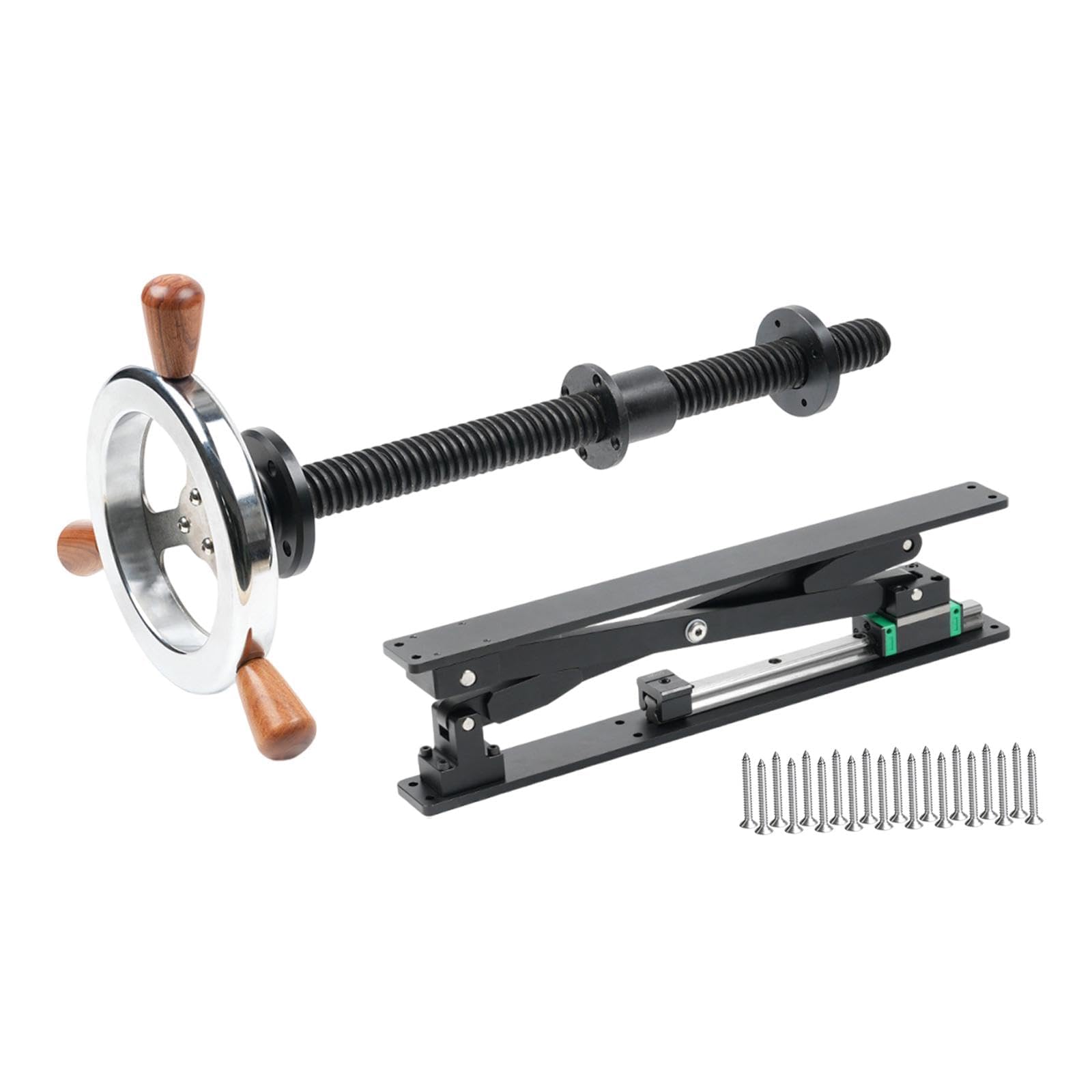 Tornillo de banco resistente, tornillo de banco de hierro fundido para carpintería con volante, fácil de instalar para banco de trabajo y taller