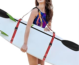 Guardian　Vanguard Kayak/Paddle Board/Surfboard Shoulder Strap | Hands-Free SUP Carrying Strap Boards with Padded Shoulder Sling &Paddle cover，Paddle Carrier & Accessories
