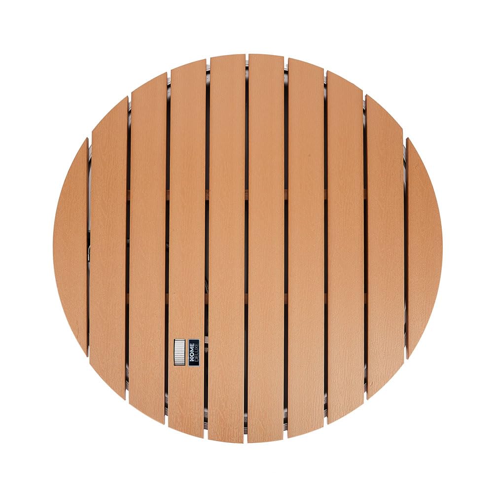 Home Deluxe WPC Ducha de pie CALIA Teak - ⌀ 70,5 cm | Ducha de pie, ducha al aire libre, ducha de jardín, ducha al aire libre.
