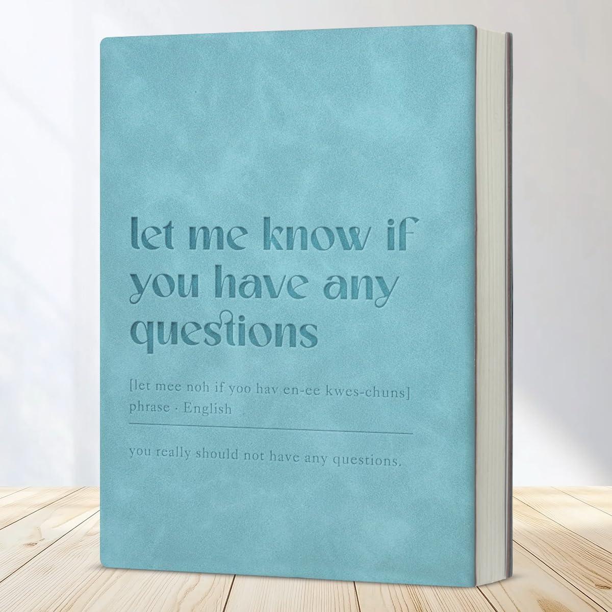 Funny Office Notebook for Work Let Me Know If You Have Any Questions Journal Gifts for Employee Coworker Colleague