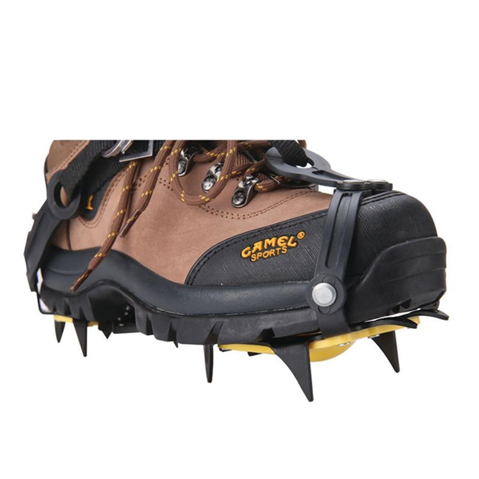 Crampons à Glace Professionnels à 10 Dents for Escalade, Crampons, Crampons, Griffes, Bottes d'extérieur, Chaussures à Crampons, antidérapantes, randonnée