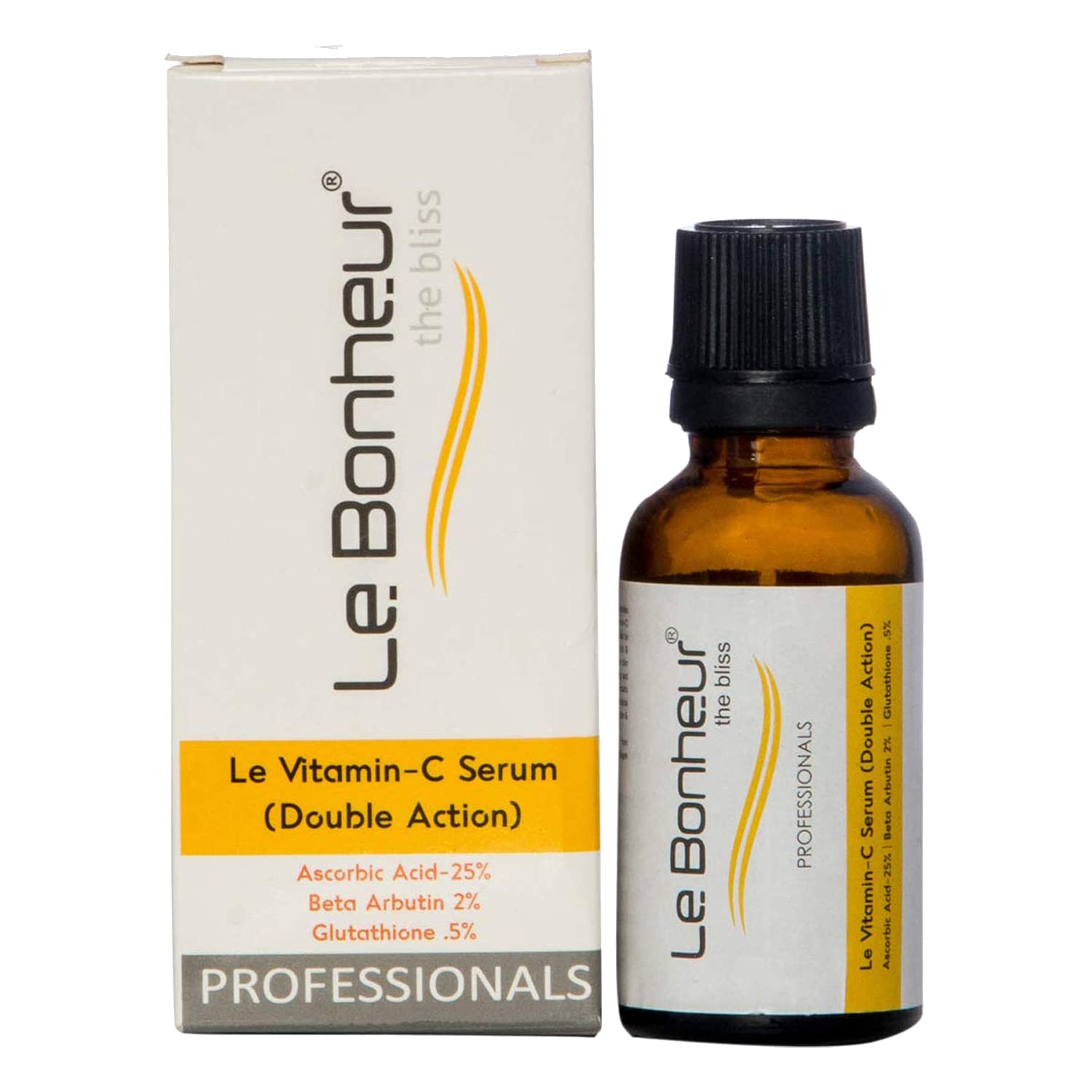 Le Bonheur Vitamin C Serum | Skin Glowing | Protect Skin Damage | Moisturize & Nourishes Skin | Men & Women 30 ml