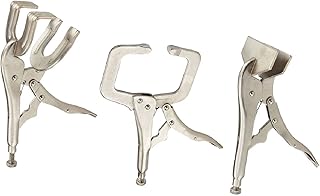 Locking Grip Welding Clamp | 3pc Plier Set Large Vise C-Clamp Sheet Metal Clamp,NEW