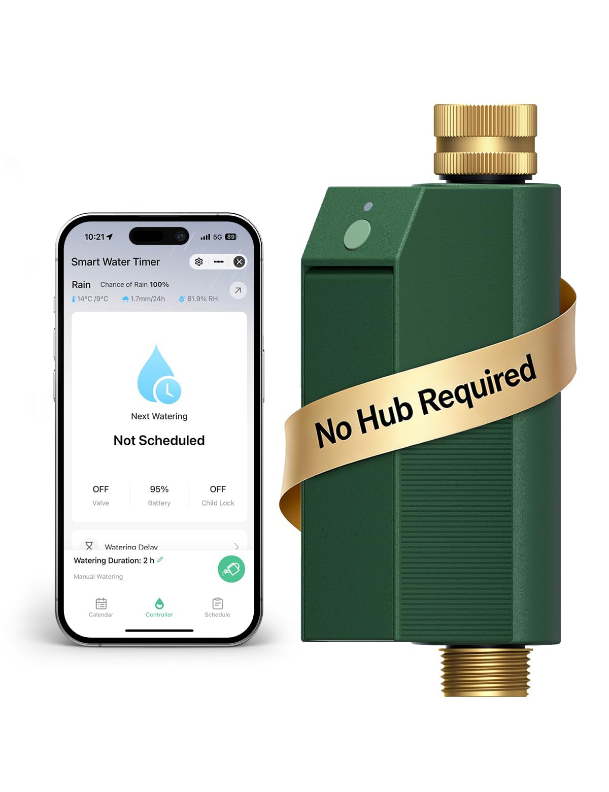 MOES Smart Water Timer, Garden Hose Timer for Alexa and Google Home