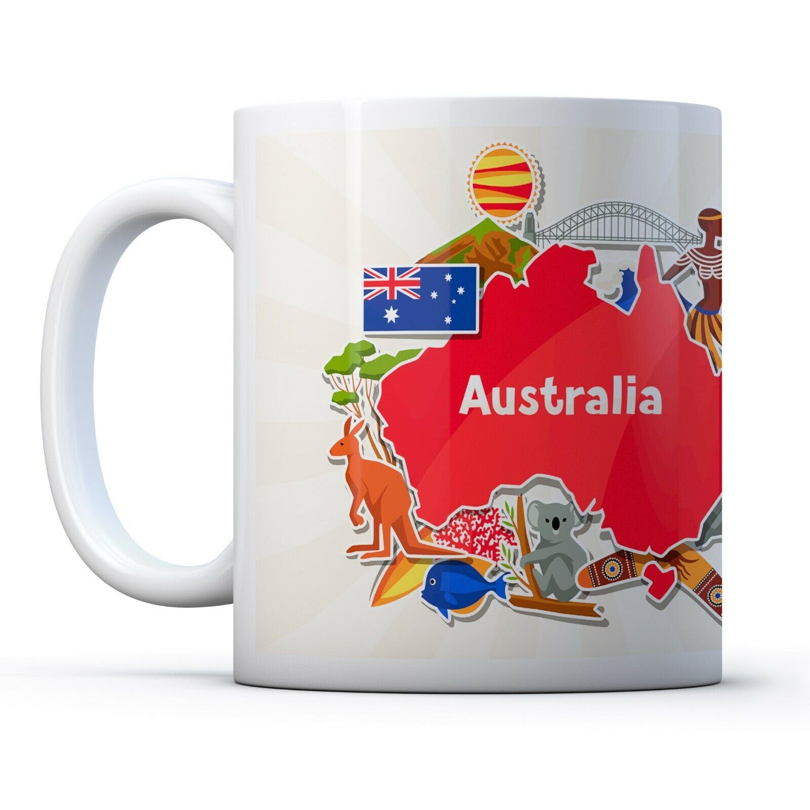 Amazing Australia - Drinks Mug Cup Kitchen Birthday Office Fun Gift Printed Coffee and Tea Ceramic Mug- 11OZ Ceramic Coffee Mug 5465